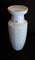 Vintage German Ceramic Vase with Stylized Flower Decor and White Glaze by Scheurich, 1970s, Image 2