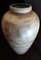 Large Vintage Germans-Plated Ceramic Vase with Beige-Brown Glaze from Ceramano, 1970s, Image 2