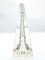 Lead Crystal Glass Obelisk with Eifell Tower from Desna, Czech Republic, 1980s 3