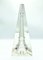 Lead Crystal Glass Obelisk with Eifell Tower from Desna, Czech Republic, 1980s 2