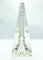 Lead Crystal Glass Obelisk with Eifell Tower from Desna, Czech Republic, 1980s 1