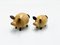 Salt and Pepper Pigs Shakers, 1970s, Set of 2 2