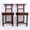 19th Century Fumeuses Smoker's Chairs in Oak, Set of 2 9