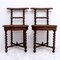 19th Century Fumeuses Smoker's Chairs in Oak, Set of 2, Image 9