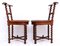 19th Century Fumeuses Smoker's Chairs in Oak, Set of 2, Image 3