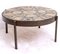 Tavolo rotondo in ferro battuto e ceramica smaltata di Jacques Blin, XX secolo, Immagine 1