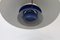 Vintage Danish Blue Ceiling Pendant PH5 by Poul Henningsen for Louis Poulsen, 1960s 7