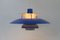 Lámpara colgante PH5 danesa vintage en azul de Poul Henningsen para Louis Poulsen, años 60, Imagen 2