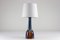 Danish Modern Blue and Brown Ceramic Table Lamp by E. Johansen for Søholm, 1960s, Image 2