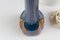 Danish Modern Blue and Brown Ceramic Table Lamp by E. Johansen for Søholm, 1960s, Image 18
