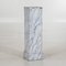 Pedestal gustaviano vintage en blanco y gris, Imagen 1