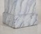 Pedestal gustaviano vintage en blanco y gris, Imagen 4