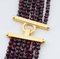 Multi-Strands Necklace with Garnets, 1970s 3