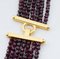 Multi-Strands Necklace with Garnets, 1970s, Image 3