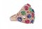 18 Karat Rose Gold Ring with Sapphires, Emeralds, Rubies & Diamonds, Image 2