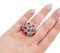 18 Karat Rose Gold Ring with Sapphires, Emeralds, Rubies & Diamonds 5