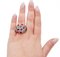 18 Karat Rose Gold Ring with Sapphires, Emeralds, Rubies & Diamonds, Image 4