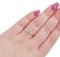 18 Karat White Gold Modern Ring with Sapphire & Diamonds 5