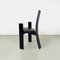 Mid-Century Italian Black Wood Golem Chairs attributed to Vico Magistretti for Poggi, 1968, Set of 4 5