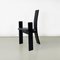 Mid-Century Italian Black Wood Golem Chairs attributed to Vico Magistretti for Poggi, 1968, Set of 4 7