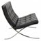 Barcelona Lounge Chair in Black Leather by Ludwig Mies van der Rohe, 2000s 2