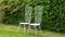 Sedie da giardino Mid-Cency vintage in ferro e metallo, anni '50, set di 2, Immagine 3
