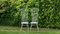 Sedie da giardino Mid-Cency vintage in ferro e metallo, anni '50, set di 2, Immagine 7