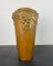 Große goldene Jugendstil Keramik Terrakotta Vase von Desrousseaux, Frankreich, 1900er 4