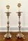 19th Century Louis XIV Church Altar Candleholders in Silver Metal, Set of 2 1