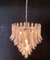 Vintage Italian Murano Chandelier with Pink Glass Petals, 1990s 8