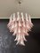 Vintage Italian Murano Chandelier with Pink Glass Petals, 1990s, Image 13