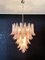 Vintage Italian Murano Chandelier with Pink Glass Petals, 1990s, Image 7