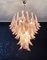 Vintage Italian Murano Chandelier with Pink Glass Petals, 1990s 12