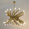 Mid-Century Modern Italian 30-Light Chandelier in Brass from Stilnovo, 1960 3