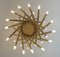 Mid-Century Modern Italian 30-Light Chandelier in Brass from Stilnovo, 1960 5