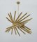 Mid-Century Modern Italian 30-Light Chandelier in Brass from Stilnovo, 1960 6