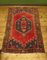 Vintage Turkish Rug in Reds and Blues, 1920s 1