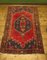 Vintage Turkish Rug in Reds and Blues, 1920s, Image 7