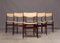 Sedie da pranzo Mid-Century impiallacciate in palissandro, Danimarca, set di 6, Immagine 4