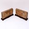 Han Artist, Carved Bricks with Polychrome Traces, 19th Century, Terracotta, Set of 2 1