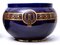 Große dunkel kobaltblaue Cache-Pots von Sarreguemines, 1800er, 2er Set 5