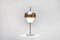 Italienische Tischlampe aus Metall & Opalglas, 1960er 7