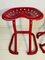 Vintage Red Tractor Seat Stools, 1980s, Set of 2, Image 7