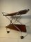 Vintage Scandinavian Chrome and Wood Trolley, Image 3