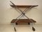 Vintage Scandinavian Chrome and Wood Trolley, Image 5