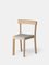 Sedia Galta in quercia naturale e tessuto grigio di SCMP Design Office per Kann Design, Immagine 1