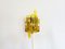 Danish Yellow Acrylic and Metal Wall Lamp by Claus Bolby for Cebo Industri, 1960s, Image 2