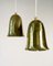 Scandinavian Pendants with Perforated Brass Shades by Boréns, 1960s, Set of 2 1
