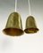 Scandinavian Pendants with Perforated Brass Shades by Boréns, 1960s, Set of 2 6