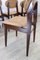 Dining Chairs in Beech Wood and Faux Leather, 1960s, Set of 6, Image 7